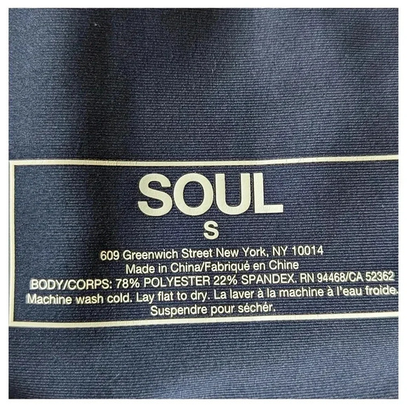 SOULCYCLE Navy Colorblock Leggings Size S - Picture 8 of 8